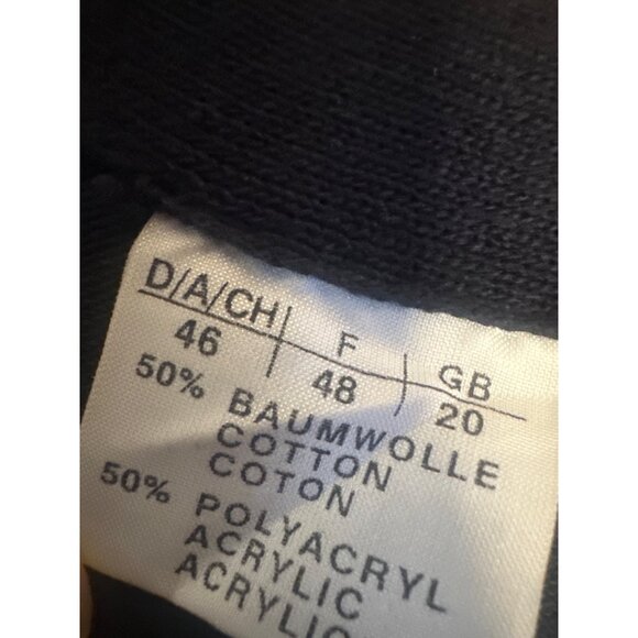 Navy Blue Women’s XL Cardigan Sweater Button Front Preppy Chic Layering - Picture 3 of 7